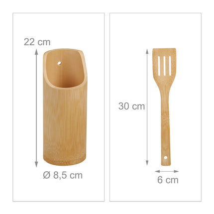 kitchen utensil set in 6 parts Bamboo