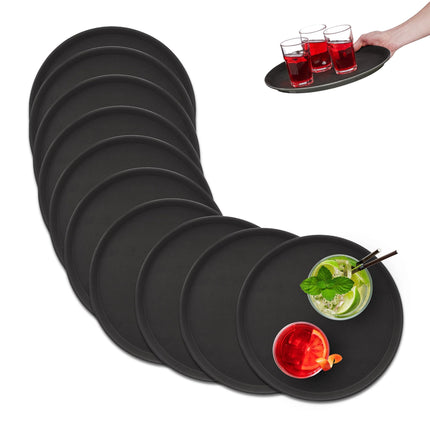 sada 10 servírovacích táců Ø 35 cm