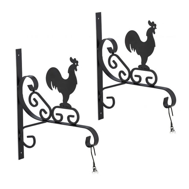set of 2 Flower Pampel Holder Rooster