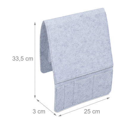 set of 2 bed bags with 5 compartments
