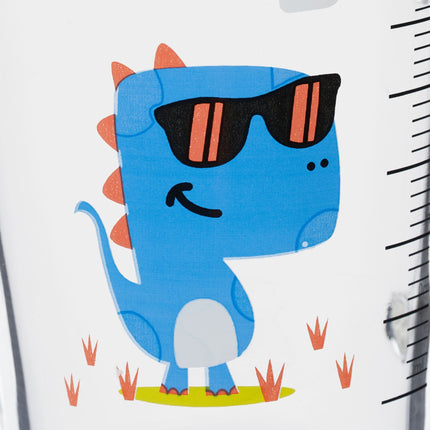 sada 2 dětských skleniček s motivem dinosaurů