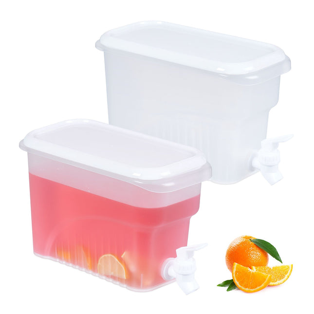 set van 2 drinkemmers koelkast 3 l