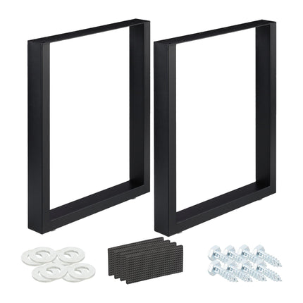 set of 2 table runners black