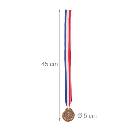 set of 3 medals for children