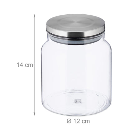 sada 3 dóz s víčky o objemu 1100 ml