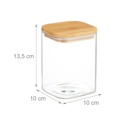 sada 3 dóz na uskladnění s víčky 900 ml