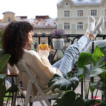 sada 4 držáků na květináče na balkon