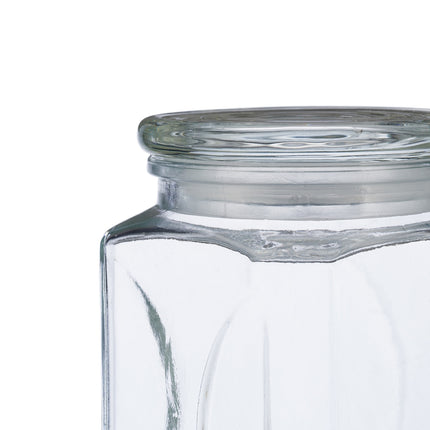 sada 6 dóz s víčky o objemu 1000 ml