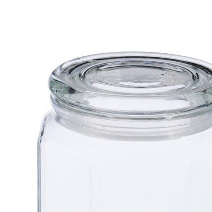 set of 6 storage jars with lids 1800 ml