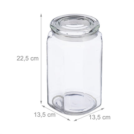 sada 6 dóz s víkem o objemu 2400 ml