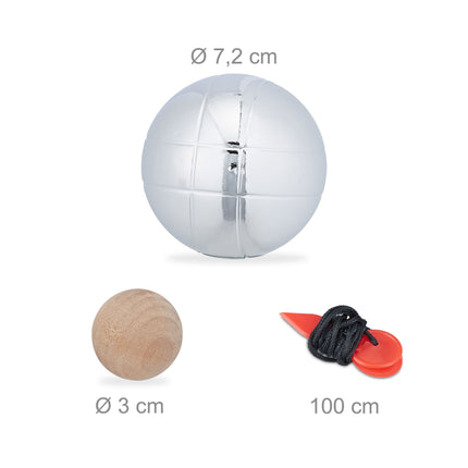 set of 8 boule balls