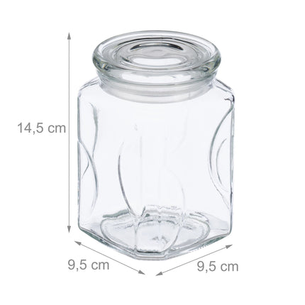 sada 8 dóz na potraviny s víkem 750 ml