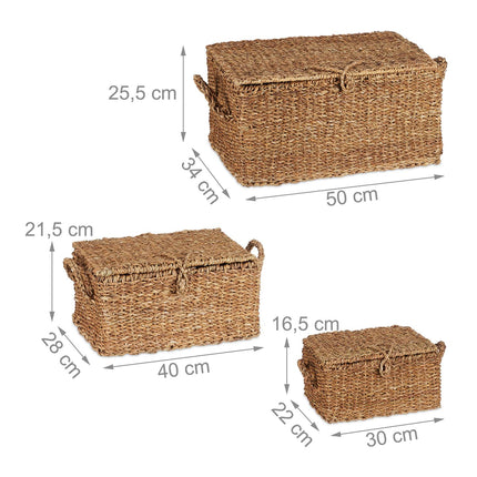 úložný box ve 3 dílech s víkem