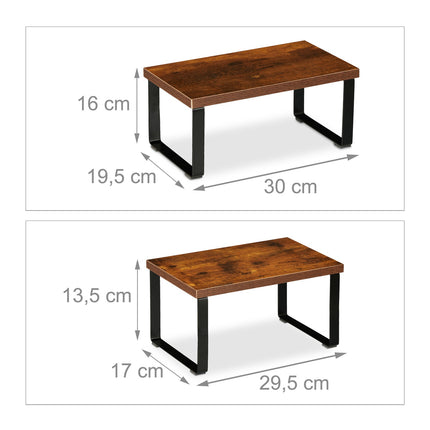 stolek/police ve 2 částech Industriální design